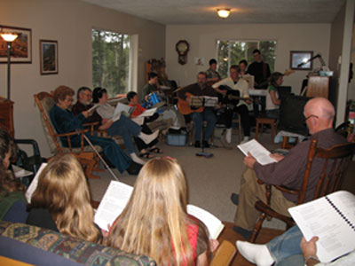 Church Gathering in Home